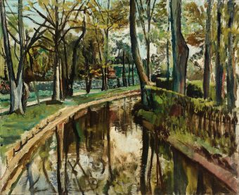 Small rivers, le Vésinet, tableau de Nathan Grunsweigh, vendu par la galerie Marek & Sons.