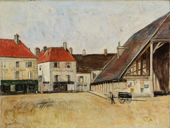 Halls of Arpajon, tableau de Nathan Grunsweigh, vendu par la galerie Marek & Sons.